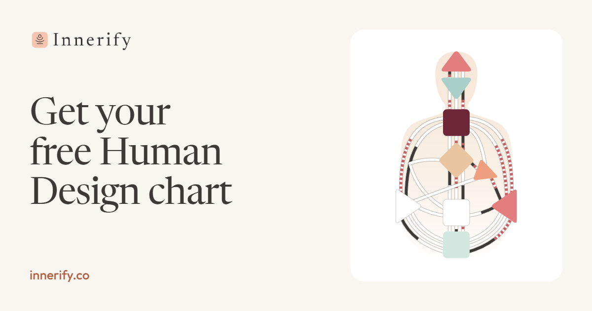 Example Human Design chart: the bodygraph with its nine centers, channels and gates